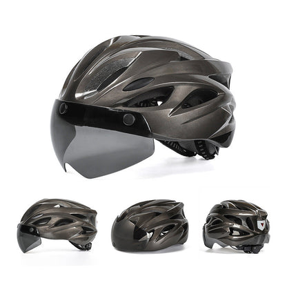 Cycling Helmet with Built-in Visor – Aerodynamic Design