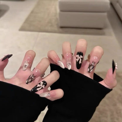Creative Press-On Stiletto Nail Art Design