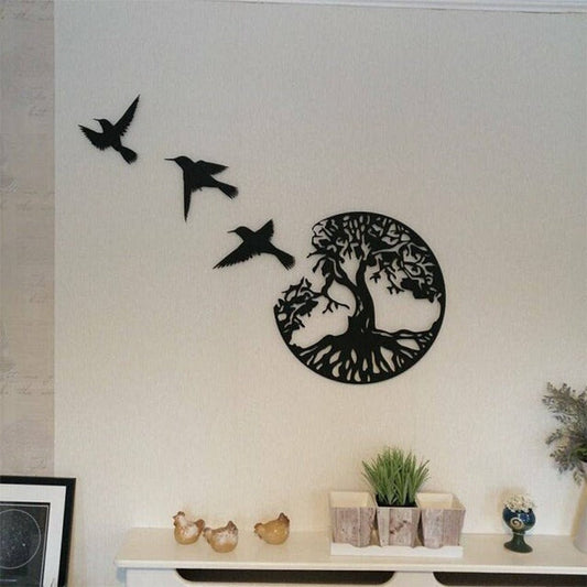 Decorative Black Metal Wall Art for Home Interior
