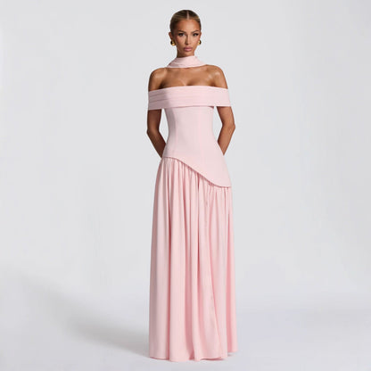 Strapless Bodycon Maxi Dress for Women with High Slit and Backless Design