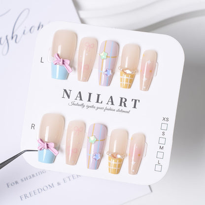 Cute Character Design Press-On Nail Set