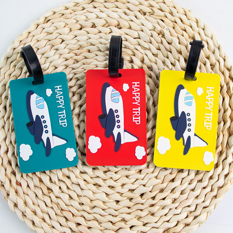 Luggage Tag with Airplane Design
