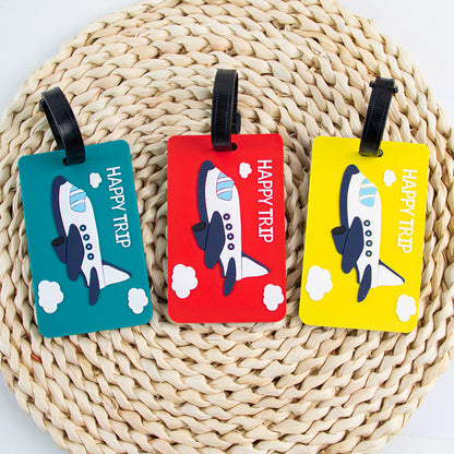 Luggage Tag with Airplane Design