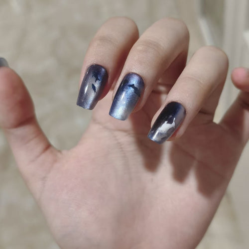 Ocean-Inspired Press-On Nail Art Kit
