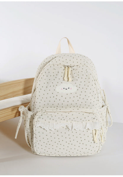 Mini Backpack with Charming Star Pattern for School