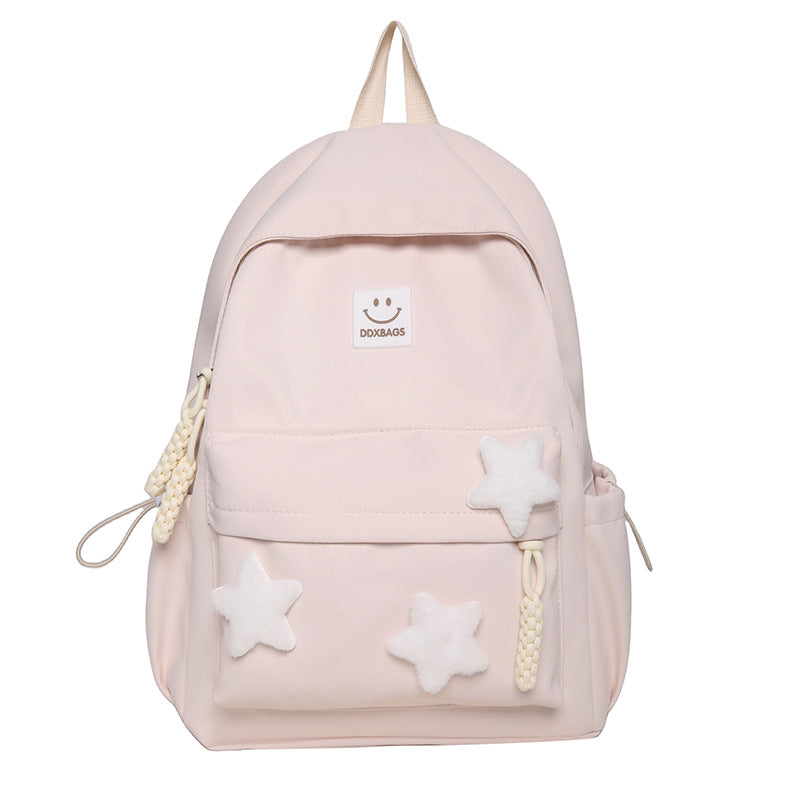 Charming Star-Detail School Backpack for Kids