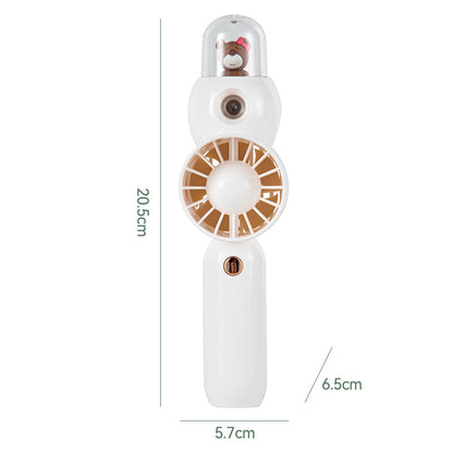 Cute Handheld Fan with Cartoon Design