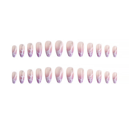 Elegant Patterned Nail Tips for Artistic Designs