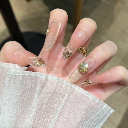 Set of 3D Decorative Press-On Nail Art