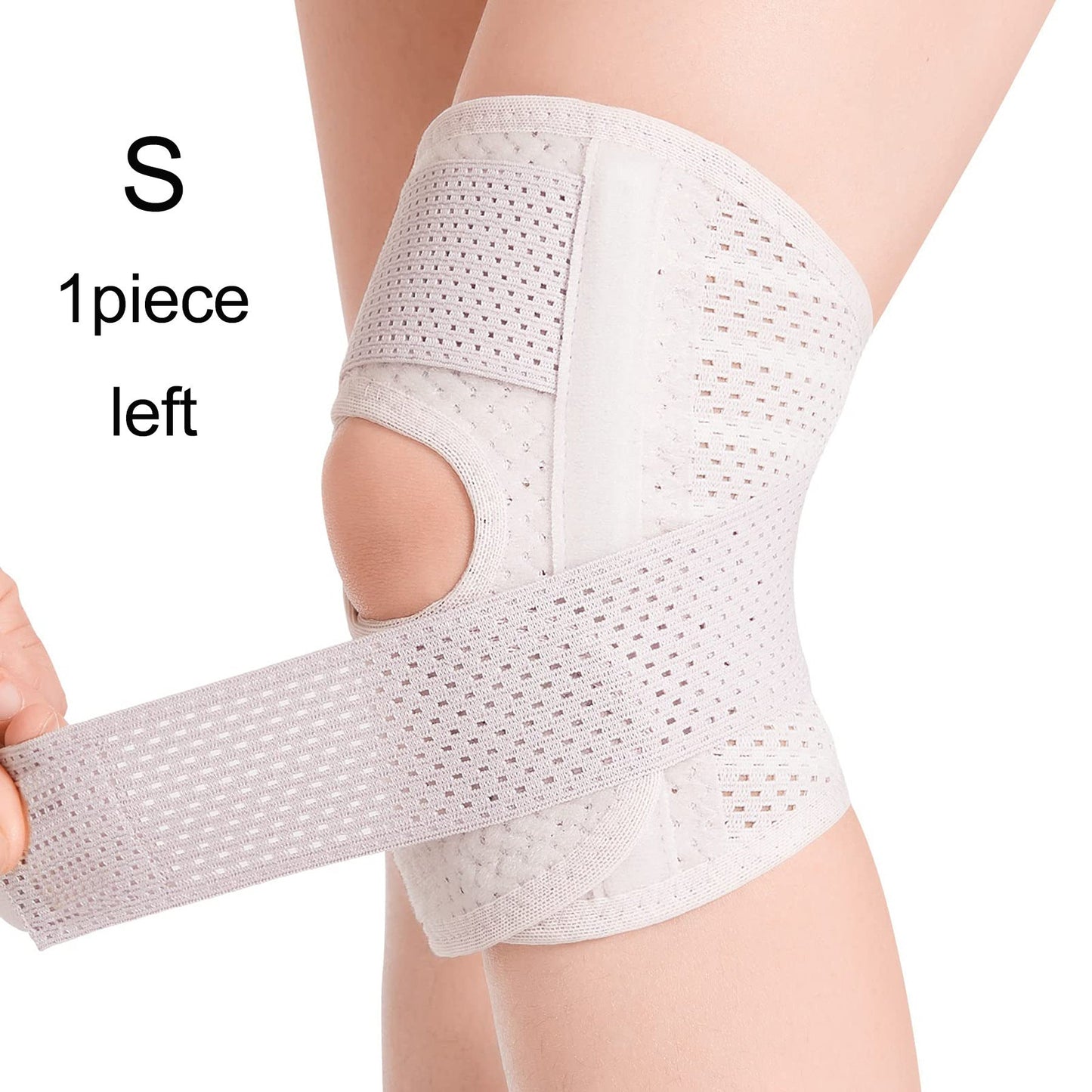 Open Patella Knee Support Brace with Adjustable Design