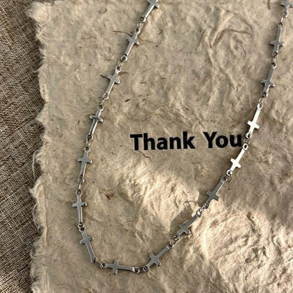 Leather Choker Necklace with Adjustable Fit