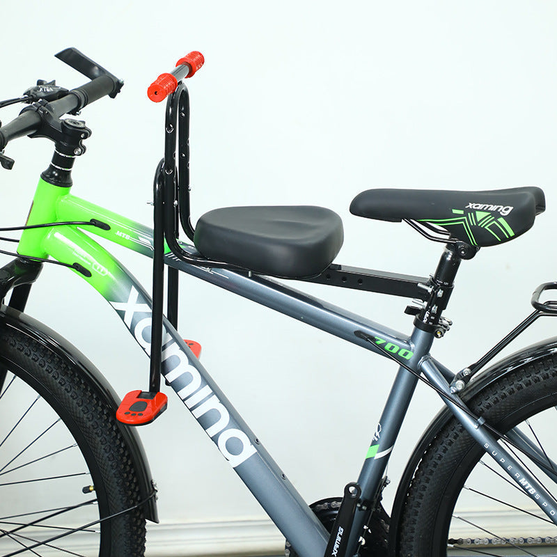 Child Bicycle Passenger Seat with Safety Armrest - Adjustable and Padded
