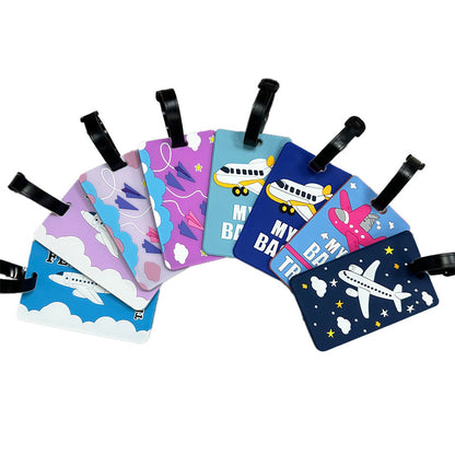 Travel Tag with Airplane Design