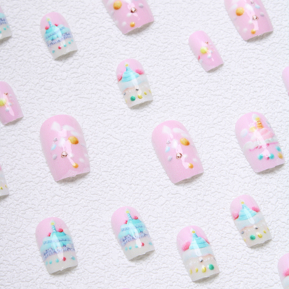 Press-On Nails with Celebration Theme