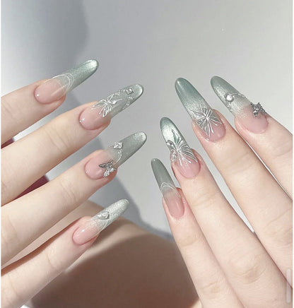 Creative Press-On Stiletto Nail Art Design
