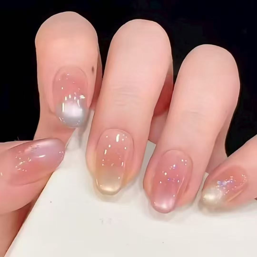 Glitter Nail Art Set with Ombre Design