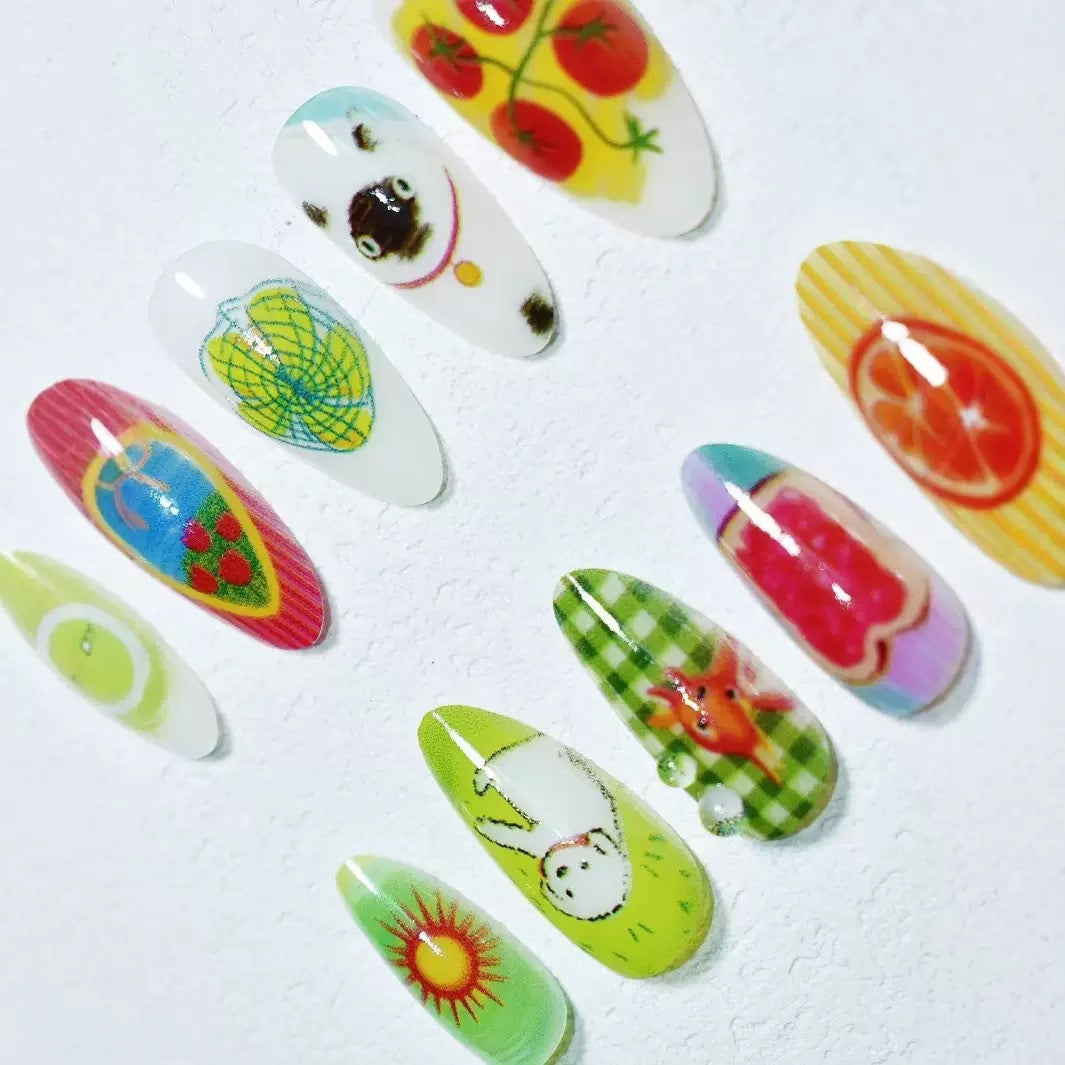 Themed Nail Art Kit with Creative Designs