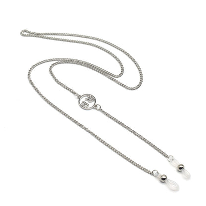 Silver Eyewear Chain with Adjustable Length