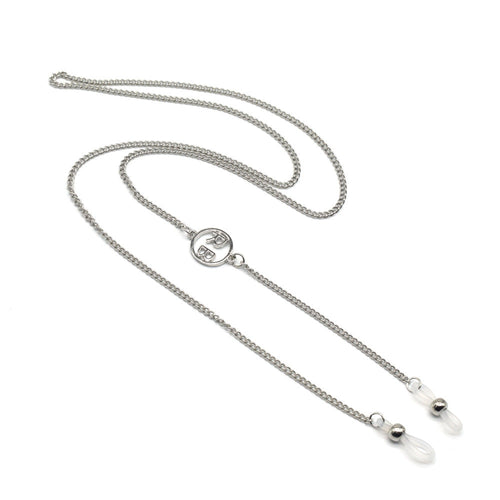 Silver Eyewear Chain with Adjustable Length