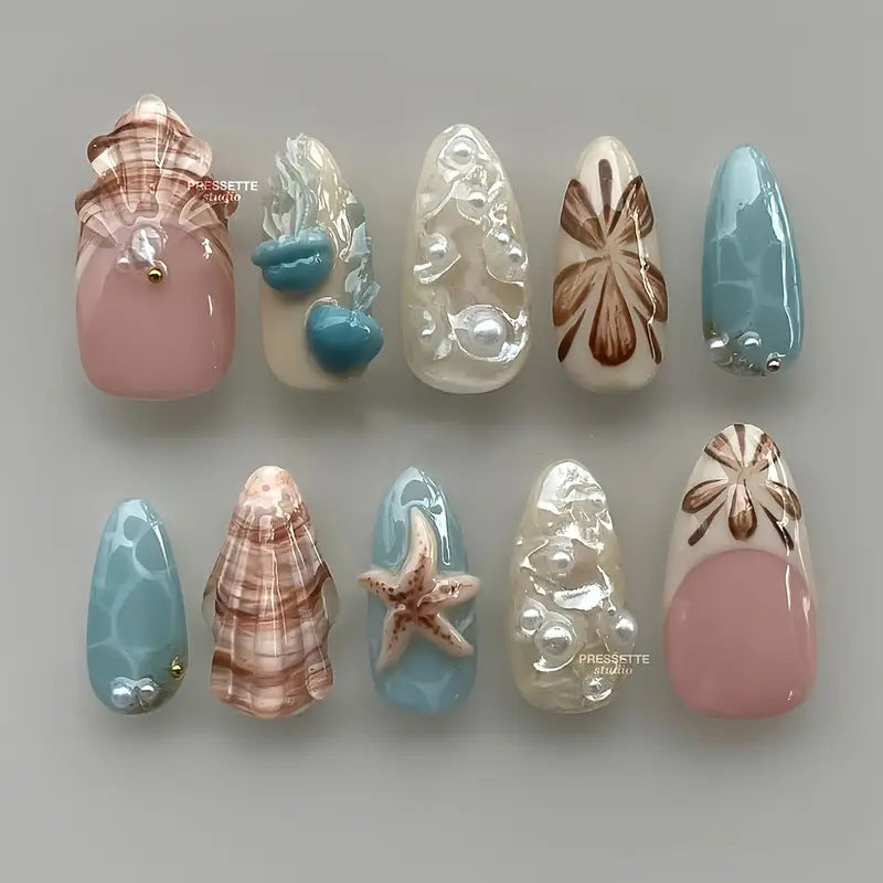 Ocean-Themed Nail Art Kit