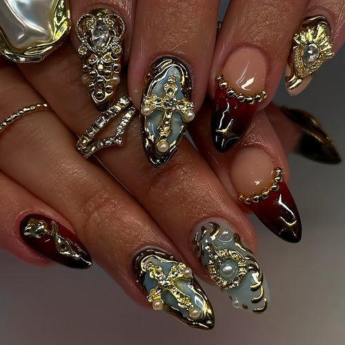 Creative Resin Nail Extensions for Art Design