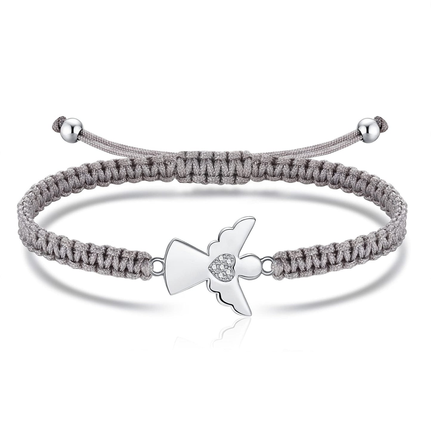 Adjustable Bracelet with Angel Charm
