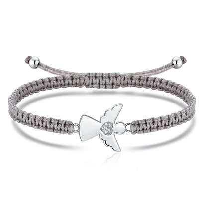 Adjustable Bracelet with Angel Charm