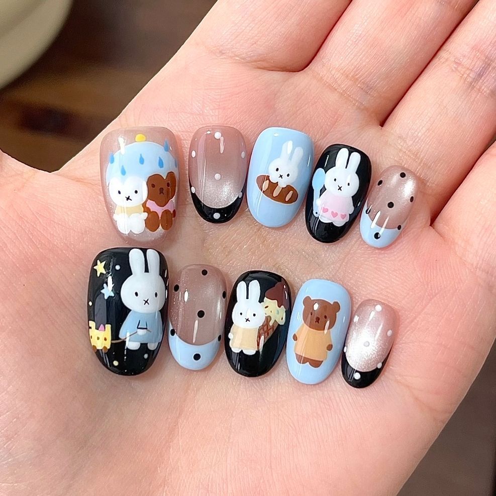 Glitter Nail Art Set with Ombre Design
