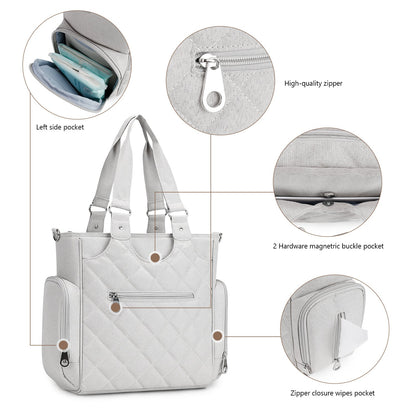 Multifunctional Diaper Bag with Complete Accessories