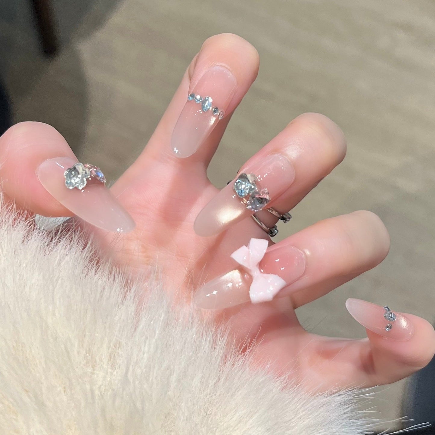 Set of 3D Decorative Press-On Nail Art