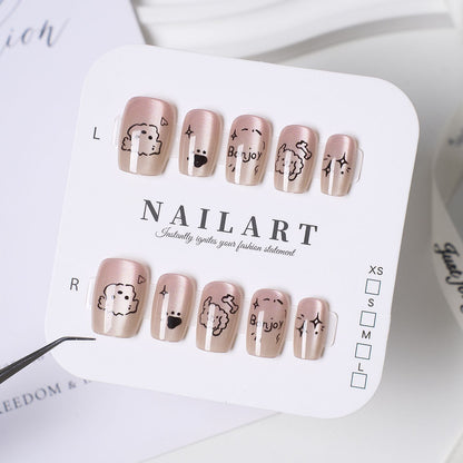 Cute Character Design Press-On Nail Set