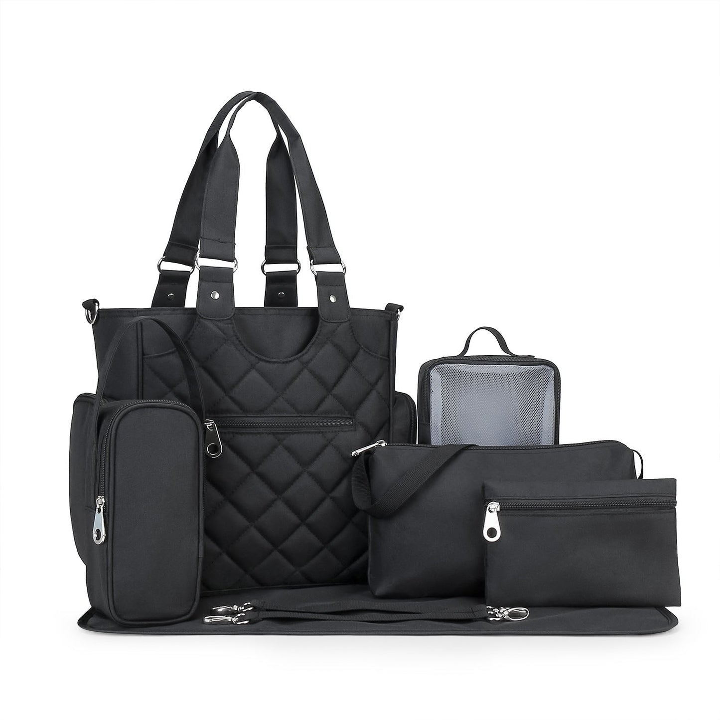 Multifunctional Diaper Bag with Complete Accessories