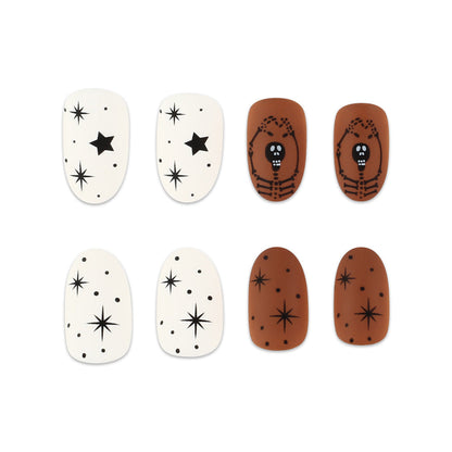 Themed Press-On Nail Set - Artistic Designs