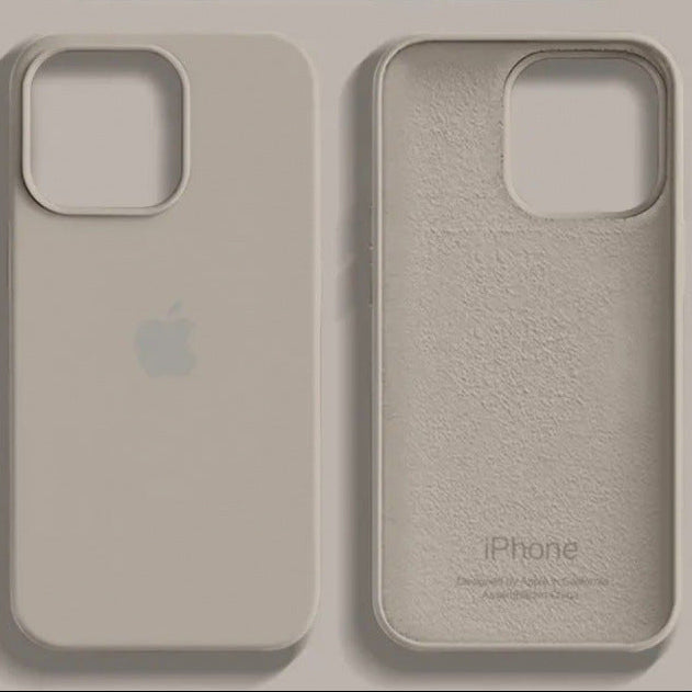 Silicone MagSafe Case for iPhone – Soft-Touch Protection in Silver