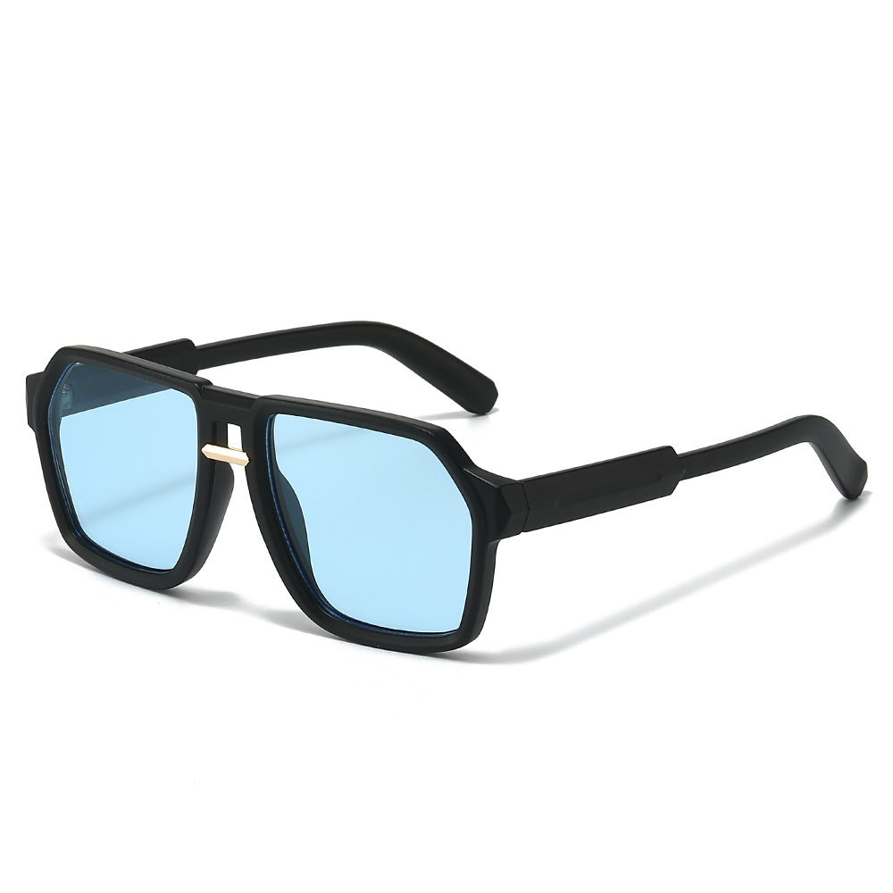 Stylish Angular Sunglasses with Frame
