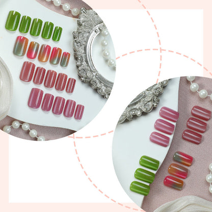 Ombre Design Press-On Nails - Artistic Style