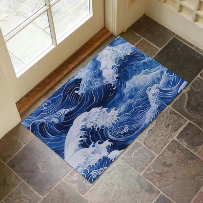 Geographical 3D Floor Mat in Taalita Design