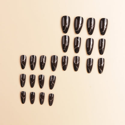 Pointed Press-On Nail Art Designs – Creative Styles