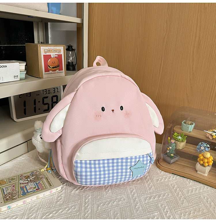 Mini Backpack with Cute Bunny Ears for School
