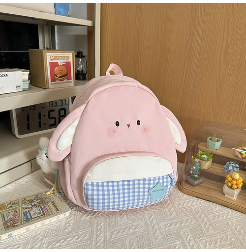 Mini Backpack with Cute Bunny Ears for School