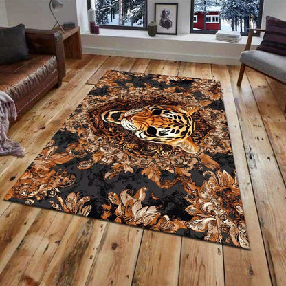 3D Wall Mural of a Tiger Design
