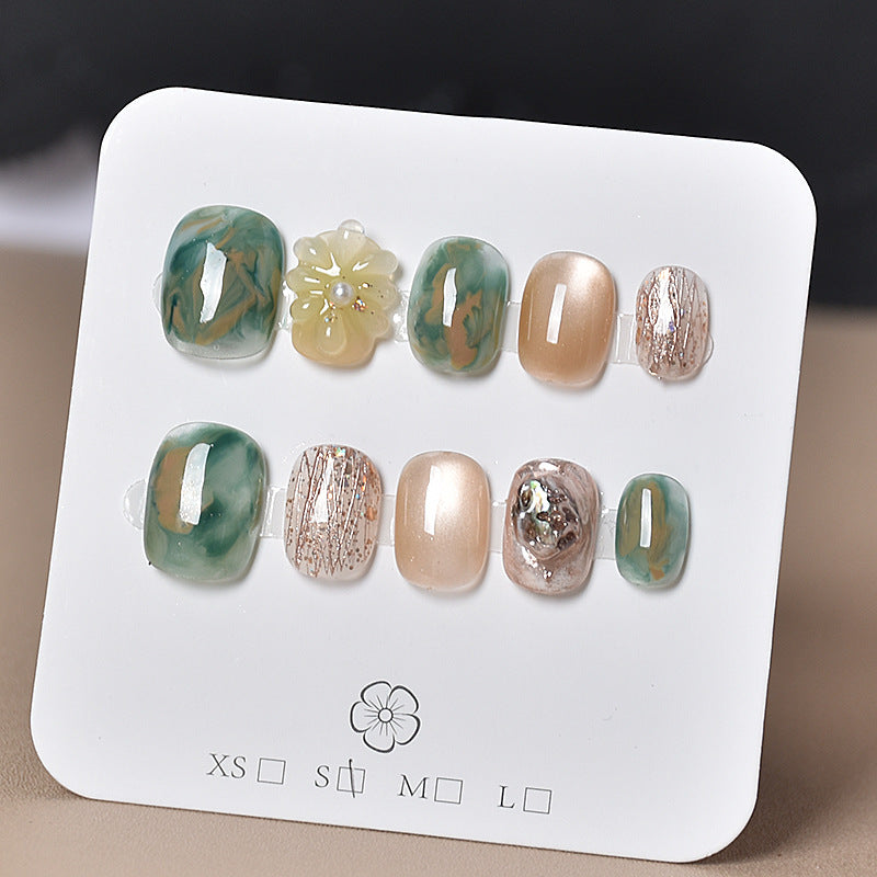Set of 3D Decorative Press-On Nail Art