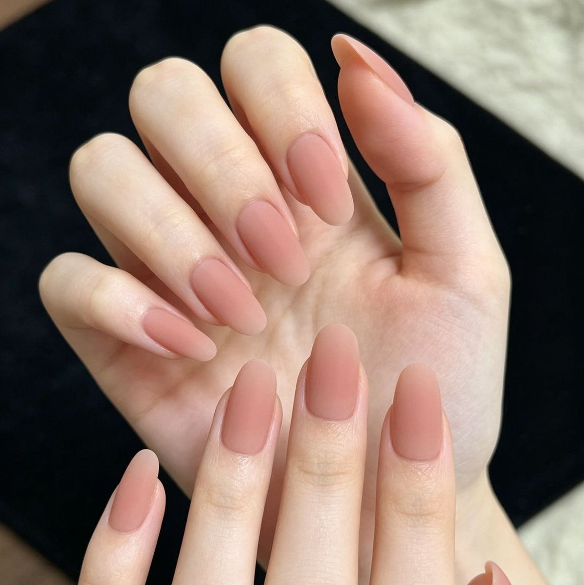 Press-On Nails with Artistic Ocean Theme Design