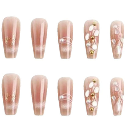 Glitter Accent Artistic Nail Design