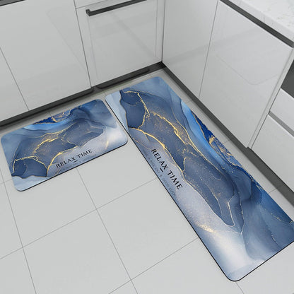 Chic Kitchen Floor Mat with Abstract Design