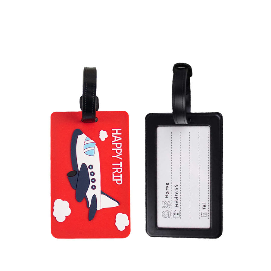 Luggage Tag with Airplane Design