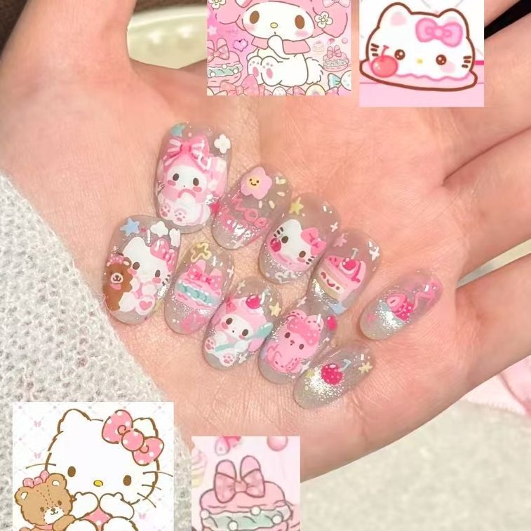 Glitter Nail Art Set with Ombre Design