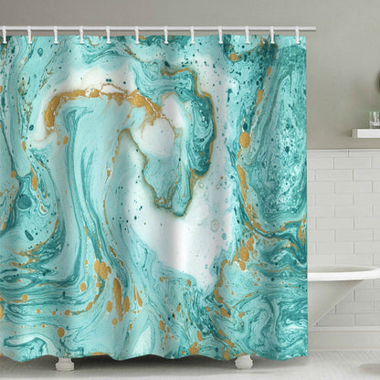 Marble Pattern Shower Curtain in Abstract Design