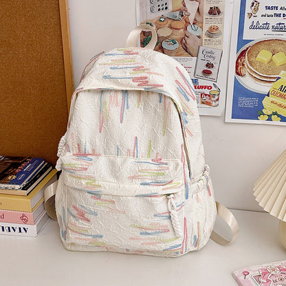 Backpack with Abstract Design