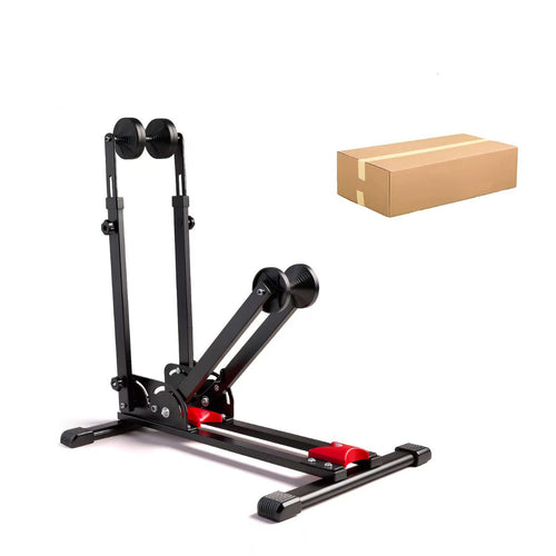 Foldable Indoor Bike Trainer Stand with Adjustable Roller Resistance